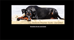 Desktop Screenshot of deutsche-pinscher.welpen-vom-zarrenhof.de